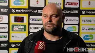 Soroks&aacute;r SC - Budapest Honv&eacute;d FC 0-1, Feczk&oacute; Tam&aacute;s sajt&oacute;t&aacute;j&eacute;koztat&oacute;ja