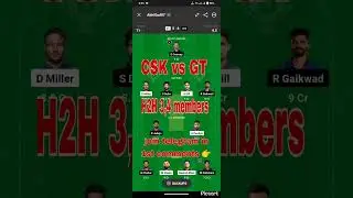 CSK vs GT Dream11 Pridiction | #ipl2023 #dream11