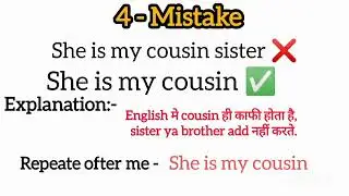 &ldquo;English Mistake Correction 10 Common Speaking Errors Explained in Hindi #short 