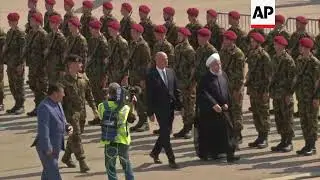 Iran's President Hassan Rouhani arrives for two-day visit in Switzerland