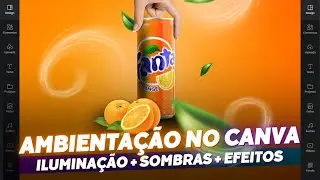Como Criar Flyers com Sombras e Efeitos no Canva | Ambientação Profissional