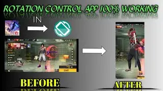 😮Free fire in use Rotation control app😮😍😉