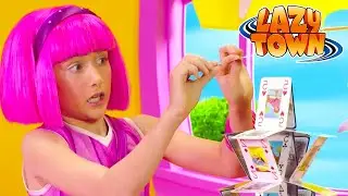 ¿Puede construir una torre de cartas? | Lazy Town en Español | Dibujos Animados en Español