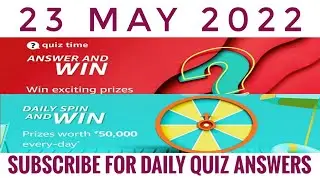 Amazon Quiz Answers Today | Win 30000 Amazon Pay Balance | 23 May 2022