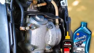 how to change engine oil and gear oil mio sporty
