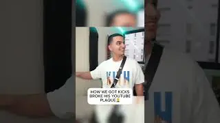 We Got Kicks Broke his 1M Subs Plaque😬