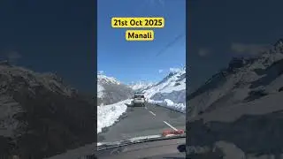 Manali snowfall 2025 #manalitrip #himachalpradesh #manalisnowfall