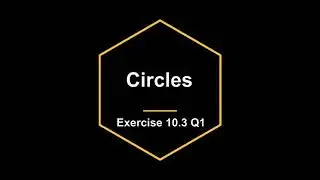CLASS 9 | Chapter 10 | CIRCLES | Exercise 10.3 Q1 | NCERT