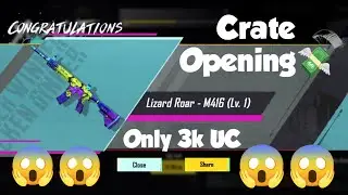 New M416 Lizard Crate Opening | 😱 Rs 3000 UC Only | Punky Crate Opening | Bgmi