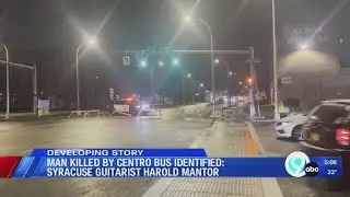 Man killed by Centro bus identified: Syracuse guitarist Harold Mantor