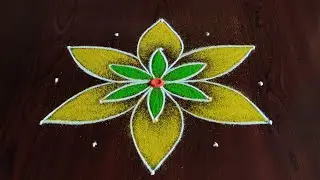 Day (5) 2 beautiful navaratri special rangolis (5×3) dot's...