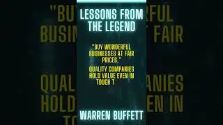 Lessons from the Legend: Mr. Warren Buffet Part 14 | #warrenbuffet #warrenbuffett #stockmarket