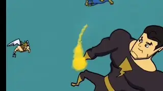 Black Adam blasts Hawkman