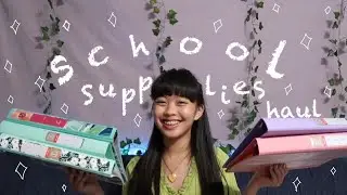 back to school supplies haul *9th grade* | keifilms