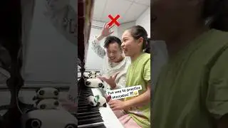 Best way to practice STACCATOS! 🎹🤣 #piano #pianoteacher #pianostudent #pianist #classicalmusic