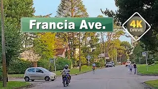 4K DRIVE Punta del Este URUGUAY 4k video Francia Avenue UY
