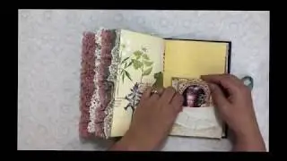 Junk Journal Flip/ October DT project Tsunami Rose / French Classified - sold- thank you ❤️