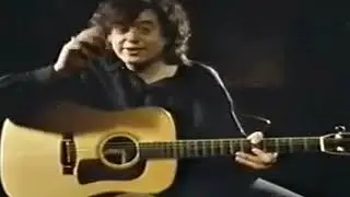 Jimmy Page on acoustic guitar