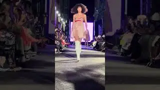 Outdoor fashion show in Tribeca NYFW 2024