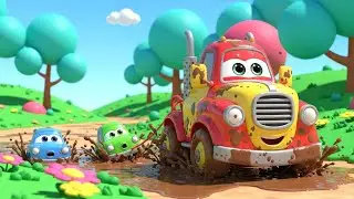 Hero Truck! Muddy Toy Truck to the Rescue 🚛🛤️ | Nursery Rhymes for Kids