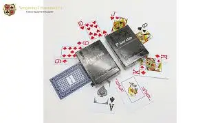 PVC Plastic Large Print 33s Black Box Poker Playing Card For Texas Poker Game