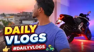 A Busy Day Ends With A Beautiful Sunset And A Ride With My RS200(Candy) | VickyVlogs
