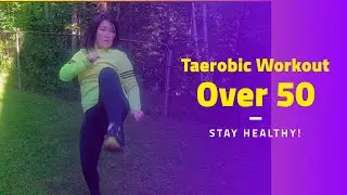 9 Minutes Taerobic Cardiokick Kickboxing Workout Exercise Routine to Boost Energy, Mood & Confidence