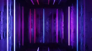 4K Neon Room I Satisfying Video I Screensaver for Meditation