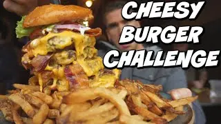 LOADED Burger Challenge! Delicious Burger | With Darron Eats, Darrien & George | Man Vs Food