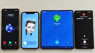 Incoming Call Samsung Galaxy ZFold4+Pixel Face Time vs WhatsApp vs Google Duo vs BiP Messenger