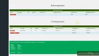 What Does a Bid Look Like In the ProfitDig System?