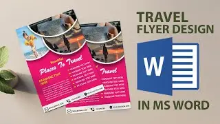 Travel Flyer Design  in MS Word | Download FREE Template