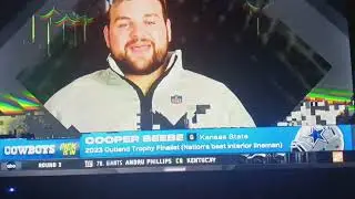 2024 nfl draft dallas cowboys # 73 cooper beebe  guard