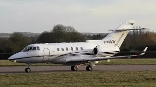 Aliserio Hawker 800XP I-KREM at Cambridge Airport