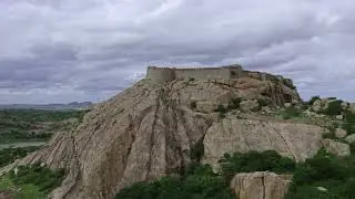 Half day trek from bangalore to #gummanayakafort - 100 kms from KIAL.#4k #aerial #karnatakatourism