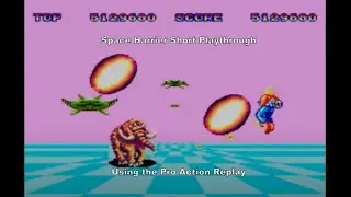 Space Harrier Short Playthrough on Master System's Pro Action Replay :D #MasterSystem #Sega #Gaming