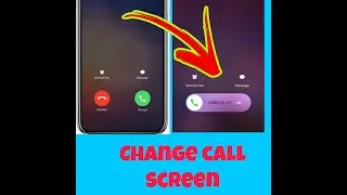 how to change call screen Android to ios \\ customized  phone callers screen!!