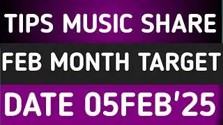 TIPS MUSIC STOCK LATEST NEWS 5FEB'25/TIPS MUSIC SHARE LATEST ANALYSIS WITH TARGET FORECAST