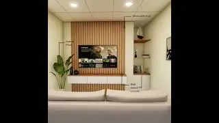 A modern and cozy interior design for a small living space.🏡