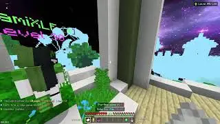 Reaching 200 level in hive skywars (raw clip)