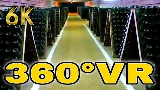 360&deg; VR Winery Underground Mountains Tour Walk Moldova Republic Cricova 6K 3D Virtual Reality HD 4K