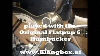 Guitar pickup comparison: Normal Humbucker vs. Original Flatpup by Klangbox