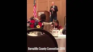 Michael Romero at the Bernalillo County Convention 2016