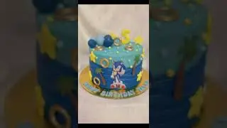 Sonic cake #howtomakecakecreamathome #birthdaycake #cakedecorating #cake #fondant