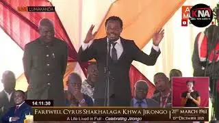 THIS IS HOT!! HON NABII NABWERA CLASHES BADLY WITH HON PETER SALASYA. IN JIRONGO'S FUNERAL
