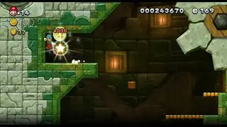 New Super Mario Bros U Deluxe All Crushing-Cogs Tower Star Coins