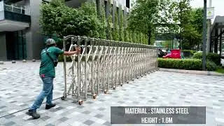 SouthTech 304 Stainless Steel Manual Retractable Gate