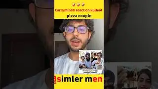 Carryminati react kulhad pizza couple video!! kulhad pizza couple viral video #carryminati#shorts