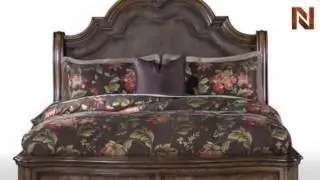 Pulaski San Mateo Complete Queen Sleigh Bed 6621+70+71+72