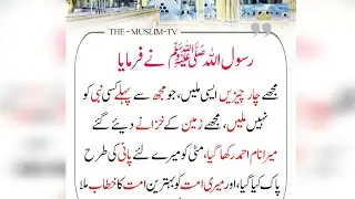 Harzat Muhammad SAW k Beautiful Farman ....
